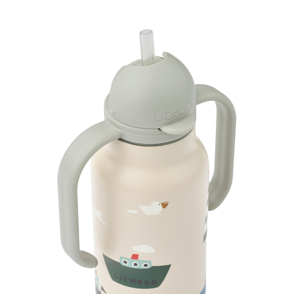 Liewood Kimmie drikkedunk m. håndtag 250 ml. - Sailing/ Sandy