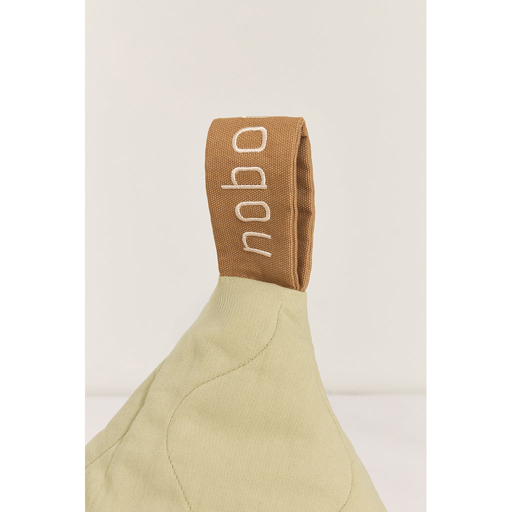 Nobodinoz quiltet lang sækkestol, L1NO - Green tea