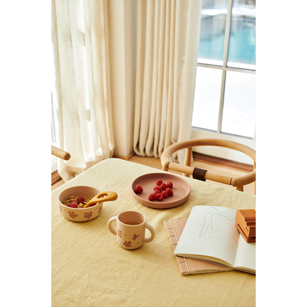 Liewood Vivi silikone service, Butterfly/ Apple blossom