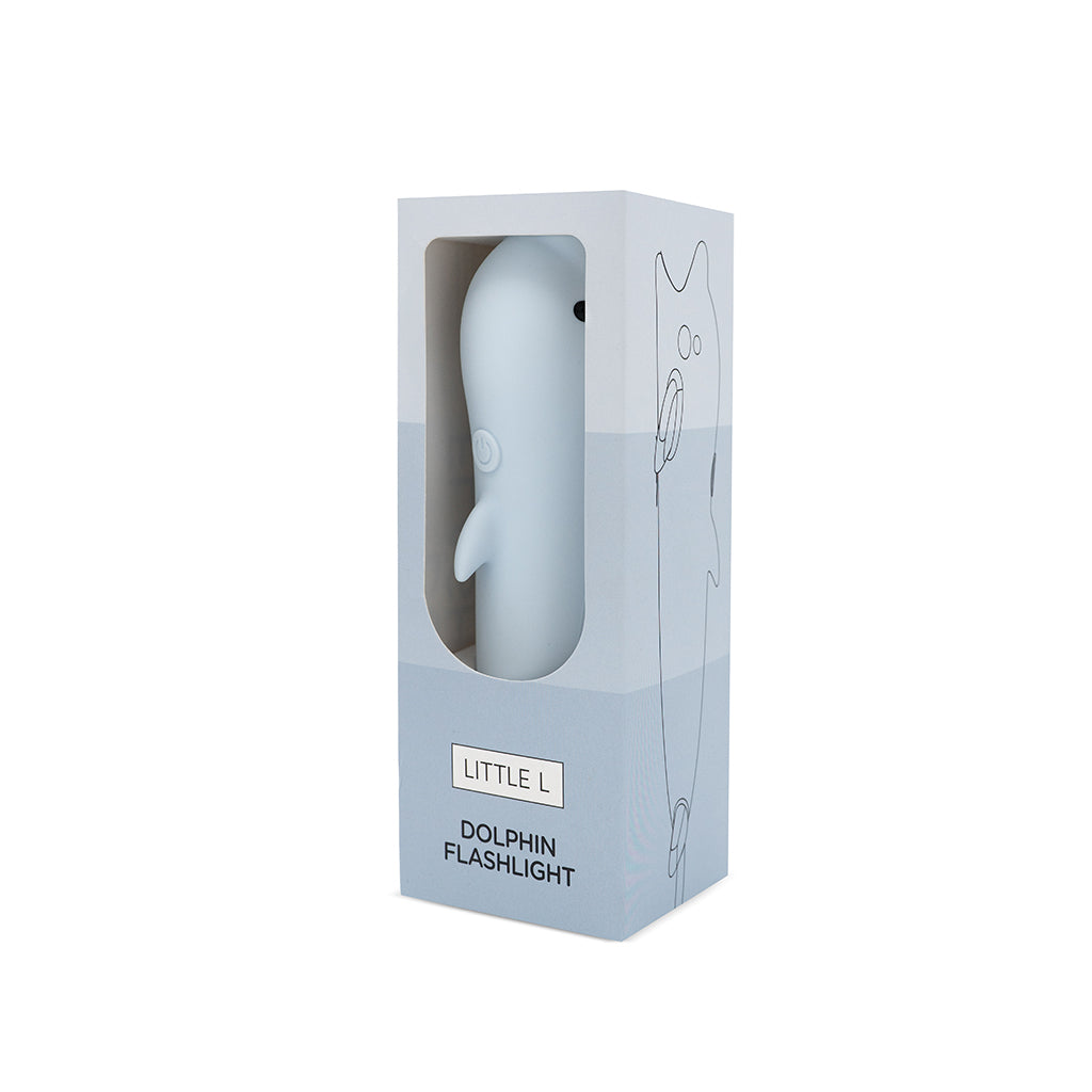 Little L, silikone lommelygte - Delfin