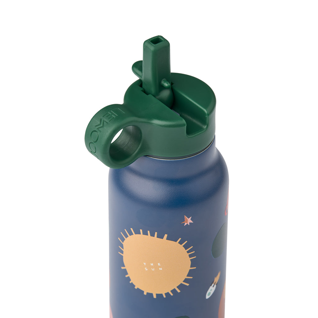 Liewood Falk water bottle, termoflaske 350 ml. - Universe / Classic navy