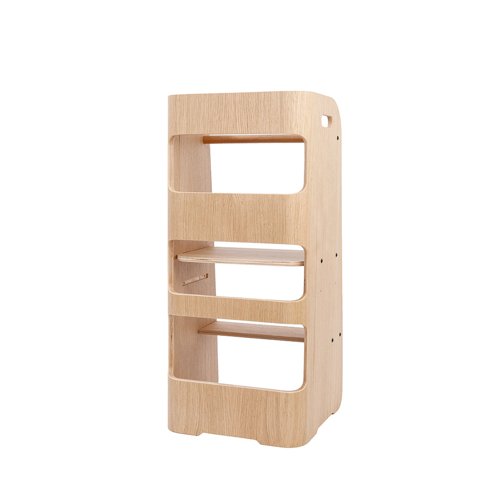 Curve-Lab, Læringstårn, Birk m. overflade af egetræ