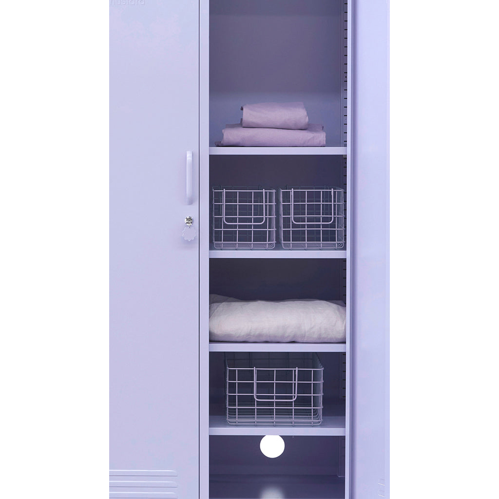 Mustard Made Baskets, sæt m. 3 trådkurve - Lilac ORDRE EFTER 11/12-25 BLIVER FØRST LEVERET I JANUAR 26