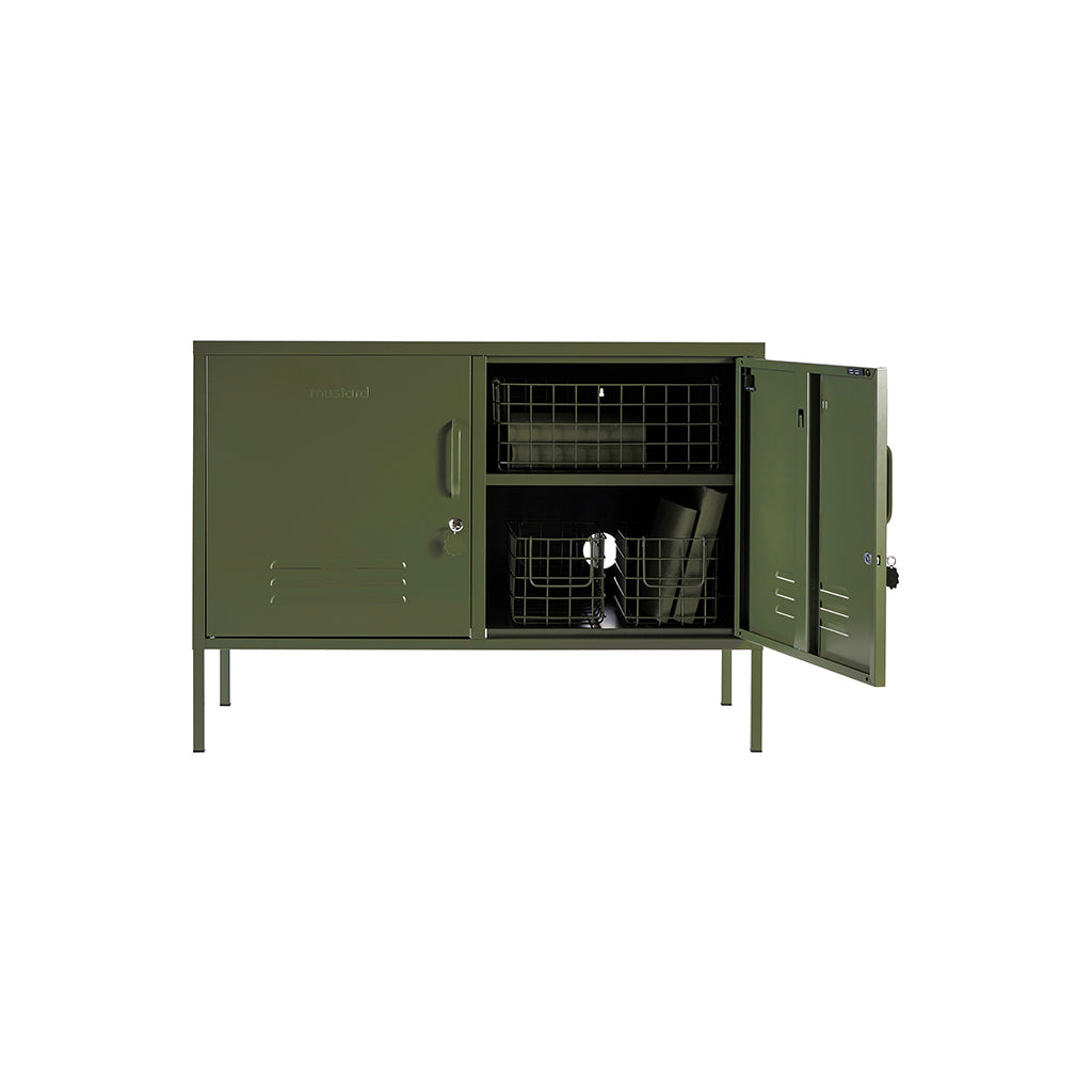 Mustard Made The Lowdown Skab, Olive ORDRE EFTER 11/12-25 BLIVER FØRST LEVERET I JANUAR 26