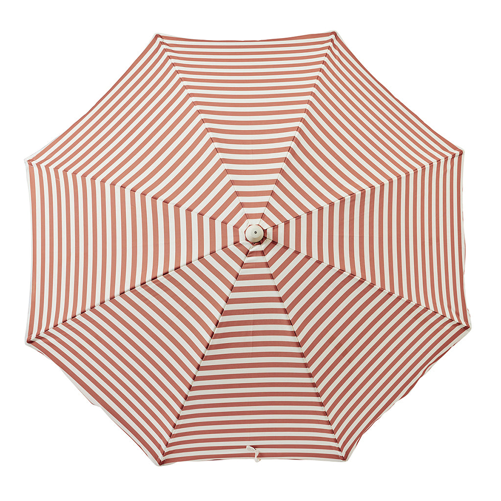 Sunnylife Luxe strandparasol, UP50+ faktor - Tierra clay stripe