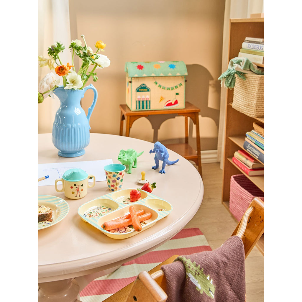 Rice melamin kopper, Fun Fair print, 6-pak, Small - Mint