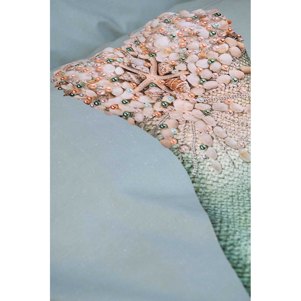 Snurk voksensengetøj, økologisk - Mermaid Aqua