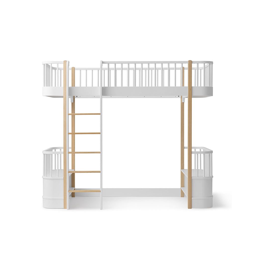 Oliver Furniture, Wood Original højseng - hvid/eg