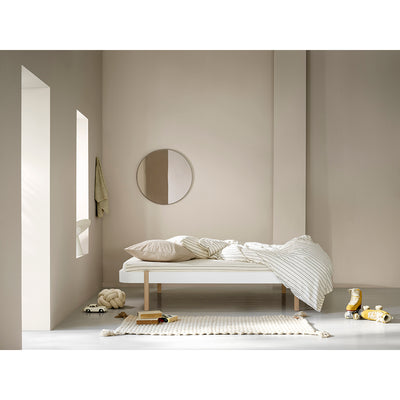 Oliver Furniture, Wood Lounger, 120 x 200 cm - hvid/eg