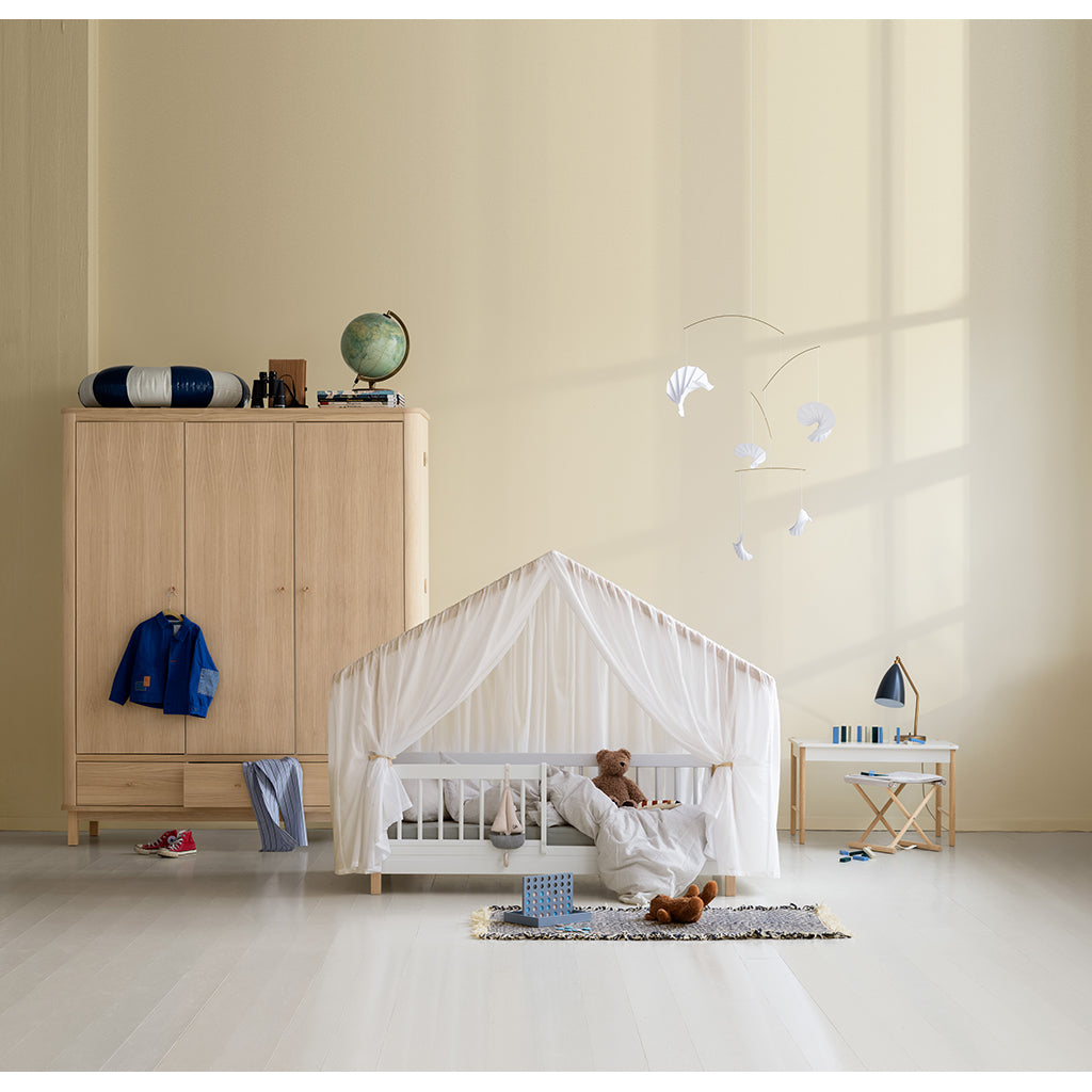 Oliver Furniture, Wood Mini+ Husseng - Hvid/eg