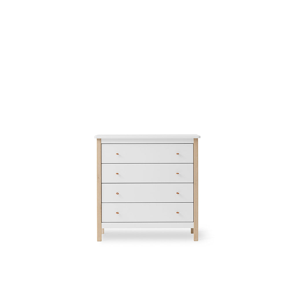 Oliver Furniture Wood kommode m. 4 skuffer, eg