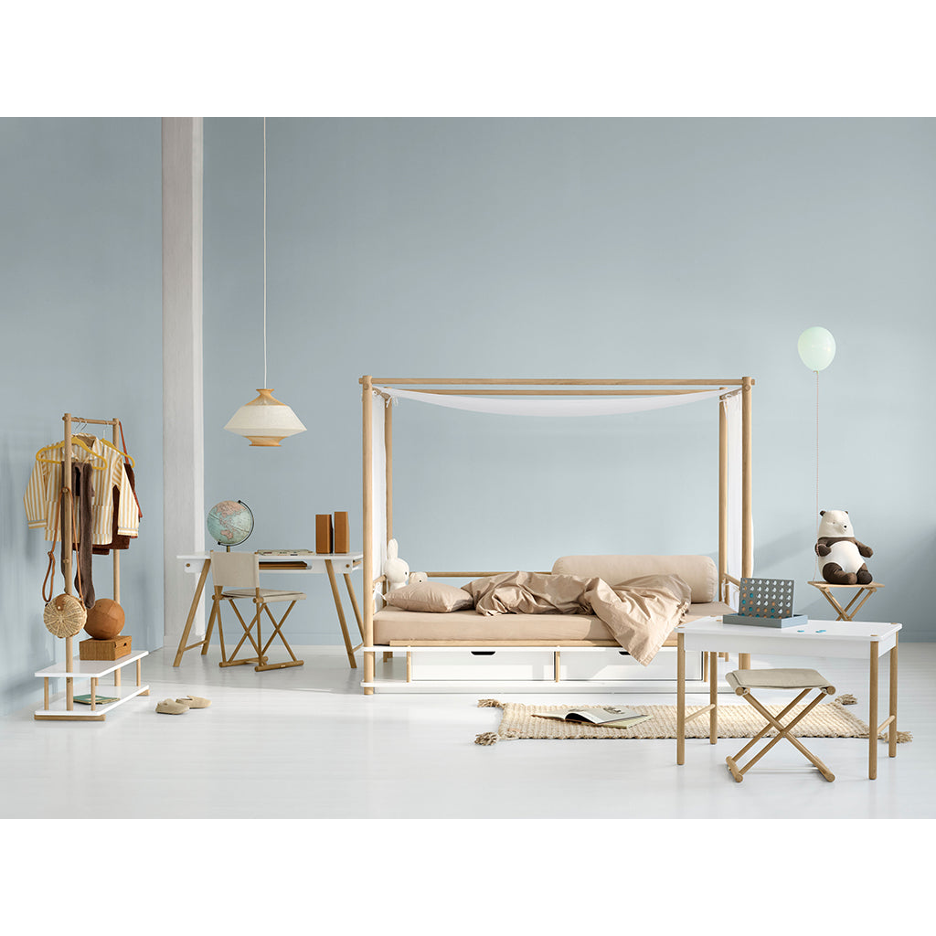 Oliver Furniture, Camp tøjstativ - Hvid / Eg