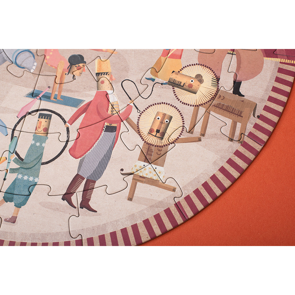 Londji puslespil, rundt, Circus round - 36 brikker