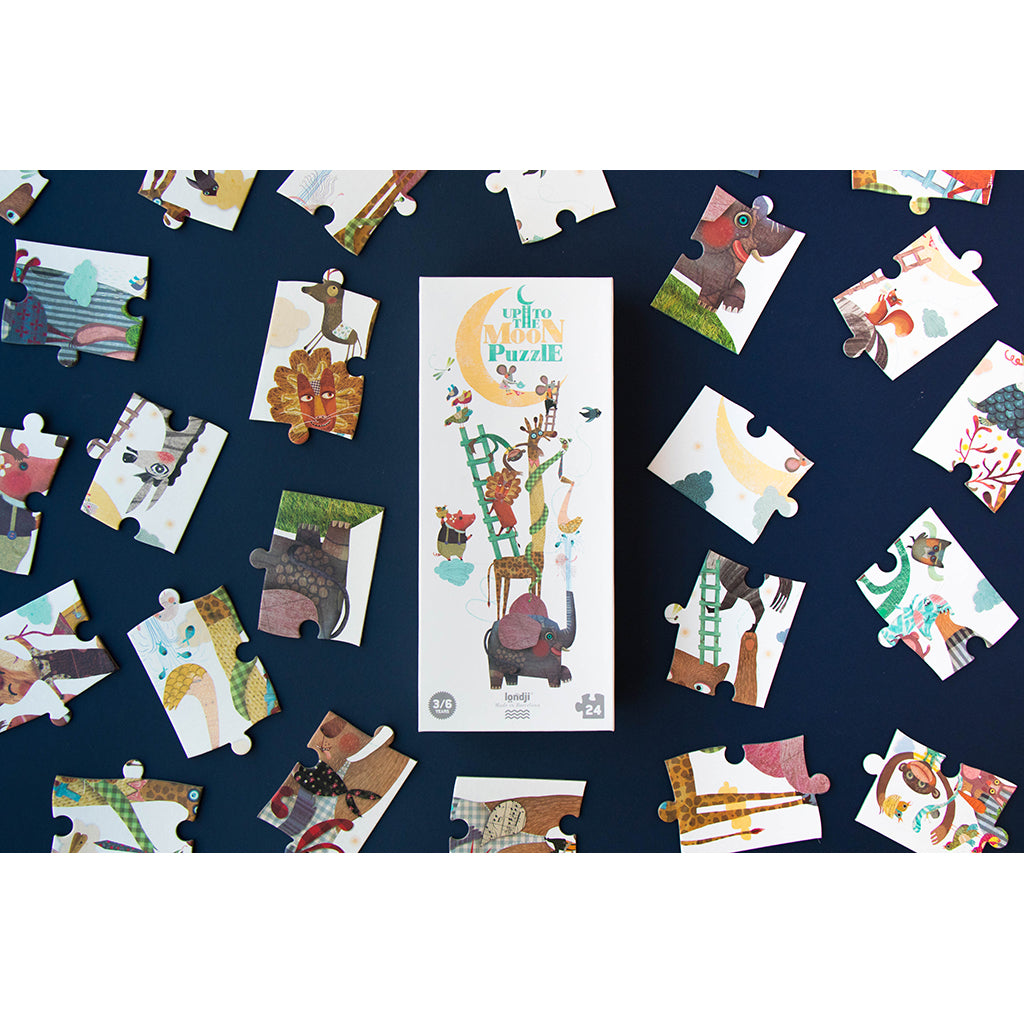 Londji puslespil, Up to the moon - 24 brikker