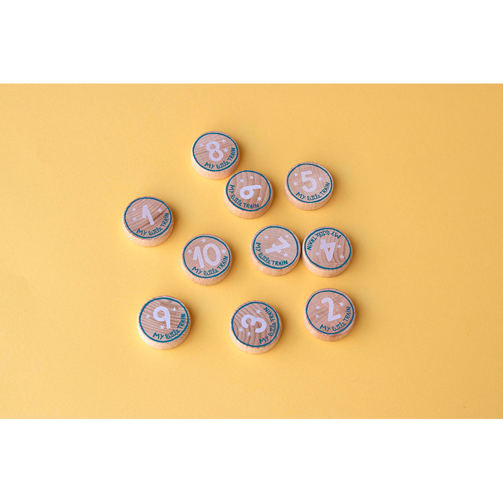 Londji puslespil, My little train, 10 puslespil af hver 3 brikker