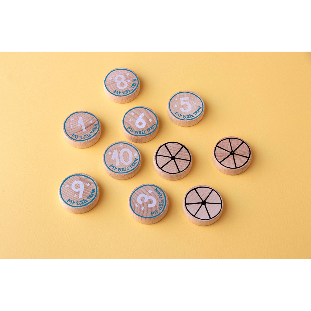 Londji puslespil, My little train, 10 puslespil af hver 3 brikker