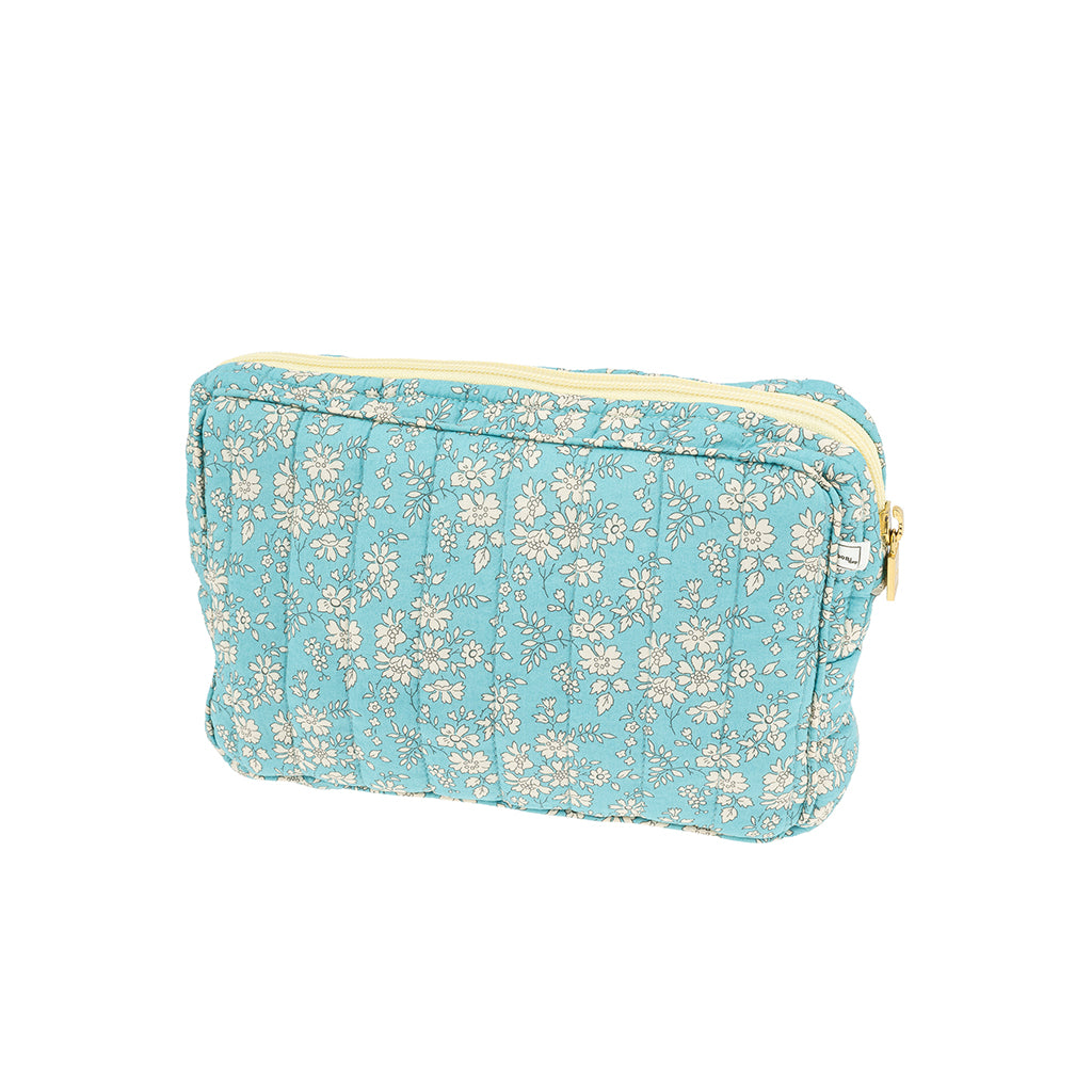 Bon Dep Pouch small, toilettaske med Liberty - Capel soft teal