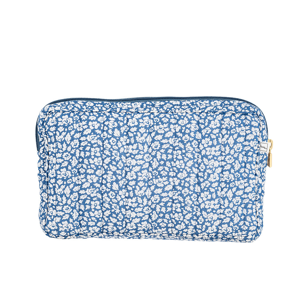 Bon Dep Pouch small, toilettaske med Liberty - Feather blue