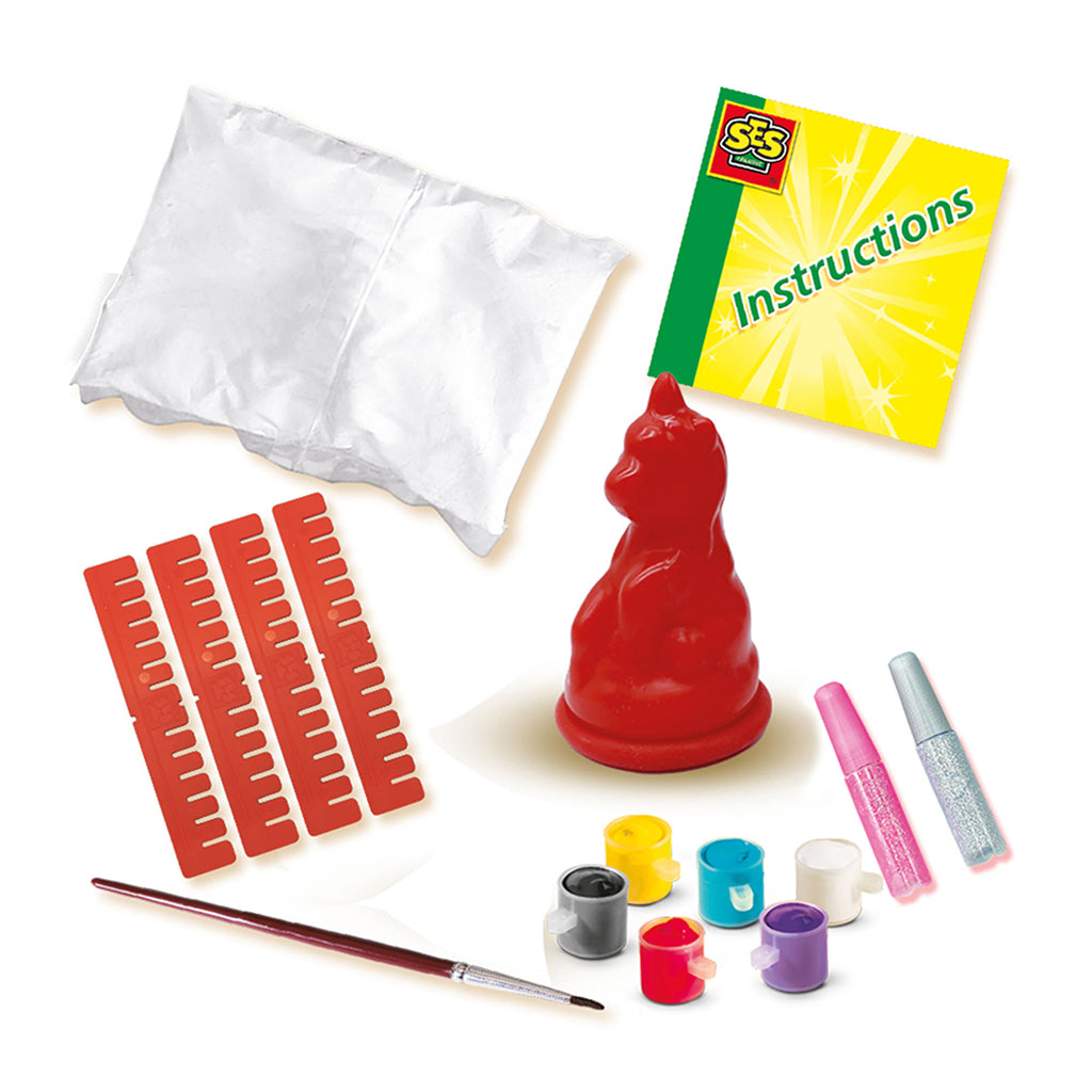 SES Creative Kreativ æske, støb og mal - Enhjørning