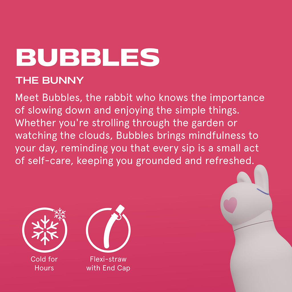 Asobu Bestie Animal termo drikkedunk, 460 ml. - Kanin