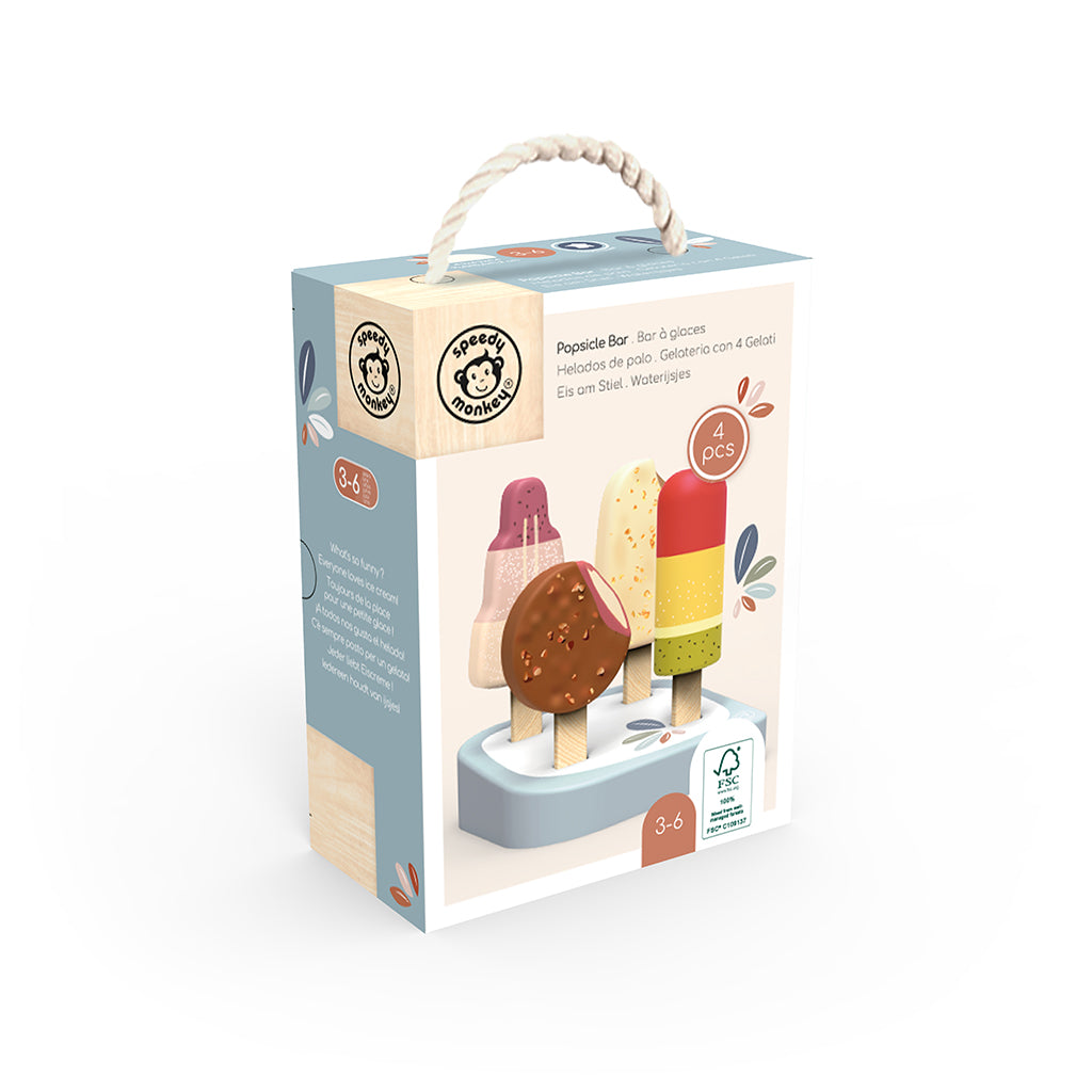 Speedy Monkey Legemad i træ, ispinde