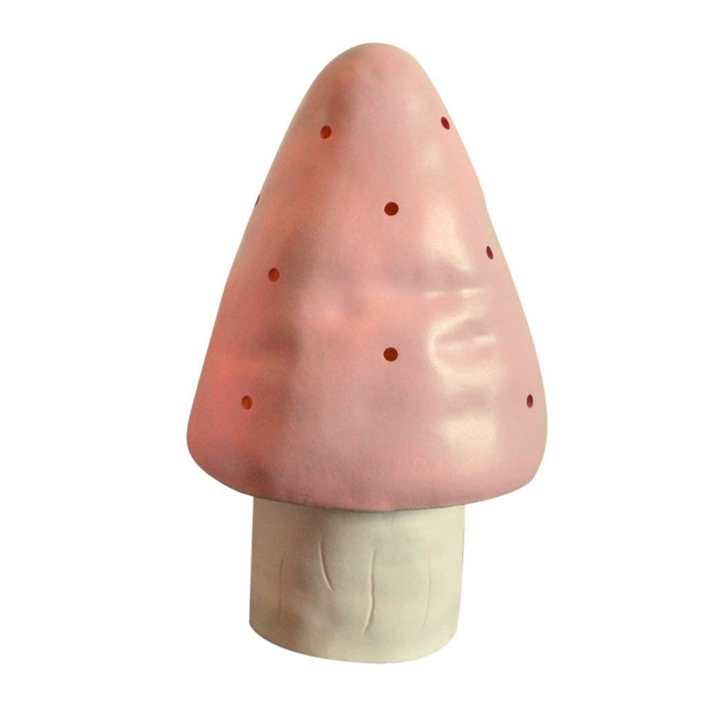 Svampelampe, lille paddehat - vintage pink