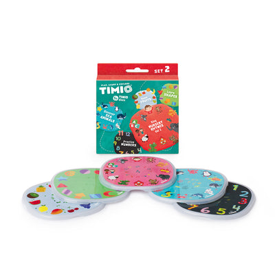 TIMIO Disc sæt 2 - Tal, børnesange, havdyr, former og frugter