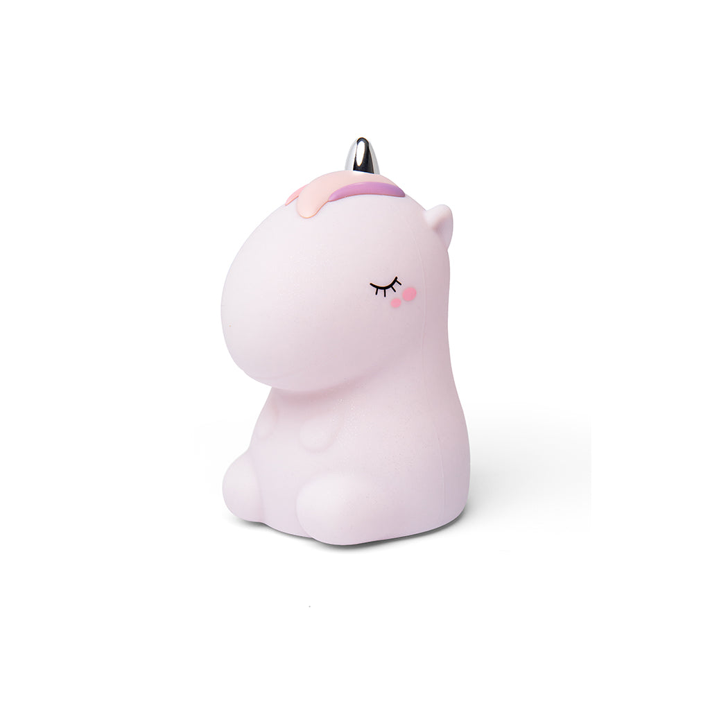 Little L. LED natlampe m fjernbetjening og flere lysindstillinger - Cosmo unicorn pink glitter