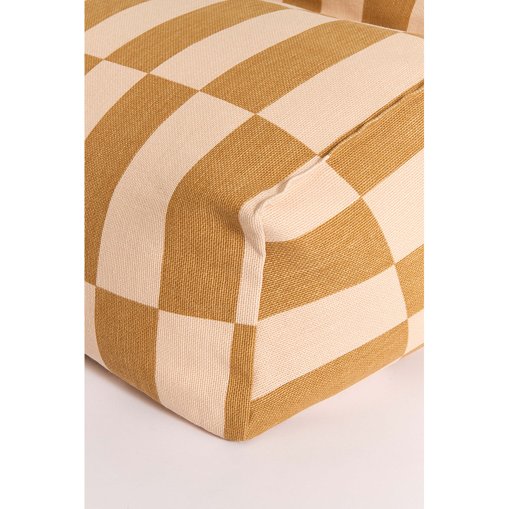 Nobodinoz Vibes armchair sækkestol, Mustard and sand tiles