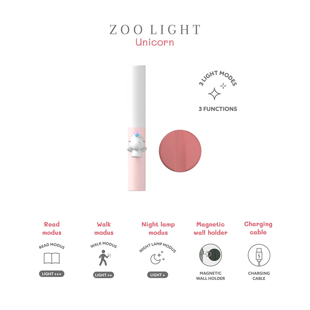 The ZooFamily, Zoo light, Lommelygte - Unicorn