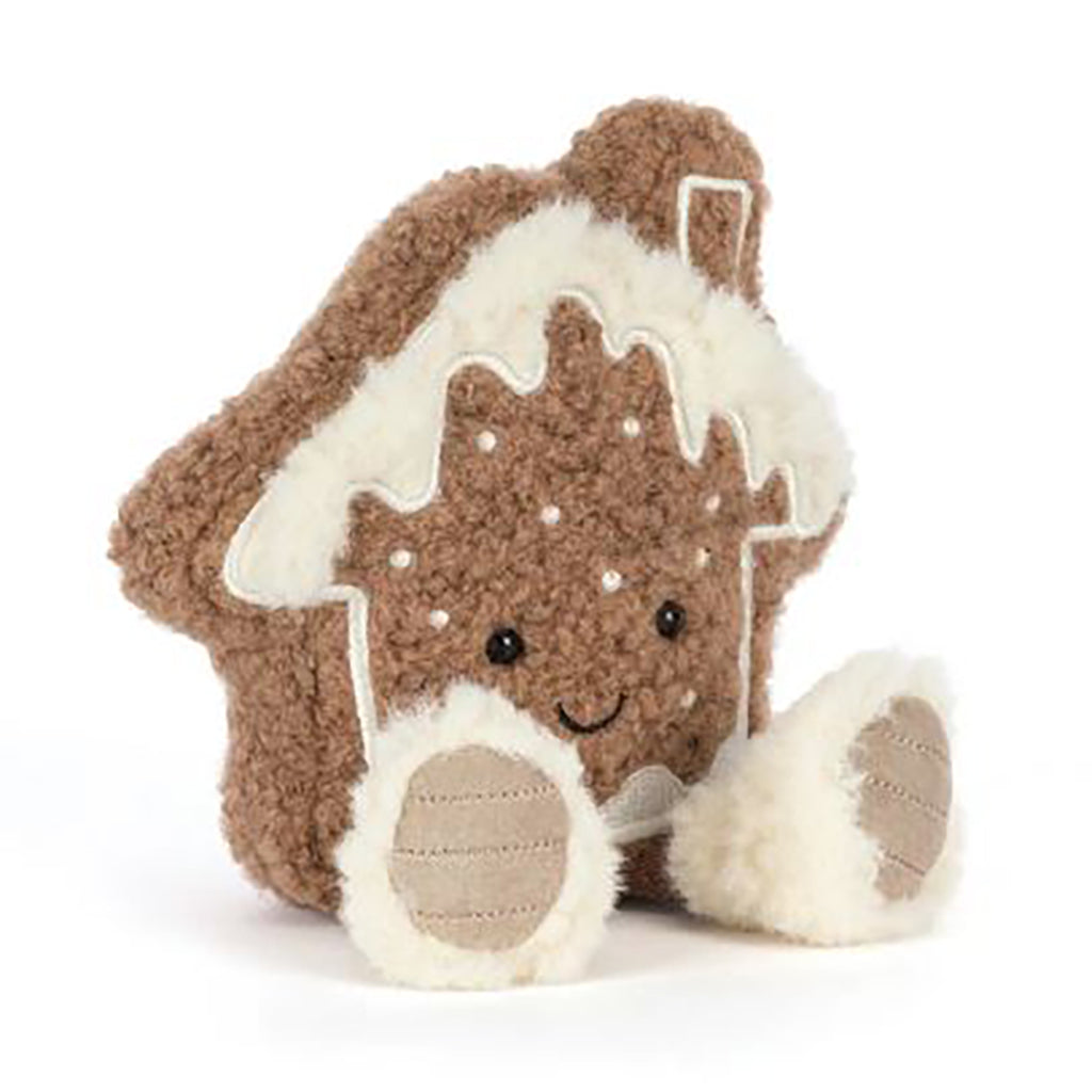Jellycat bamse, Amuseables honningkagehus - 18 cm