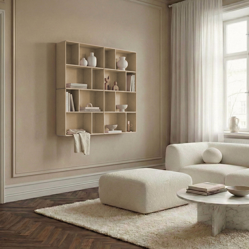 By Aulum Bronx vægreol, dybde 23 eller 33 cm - Sand