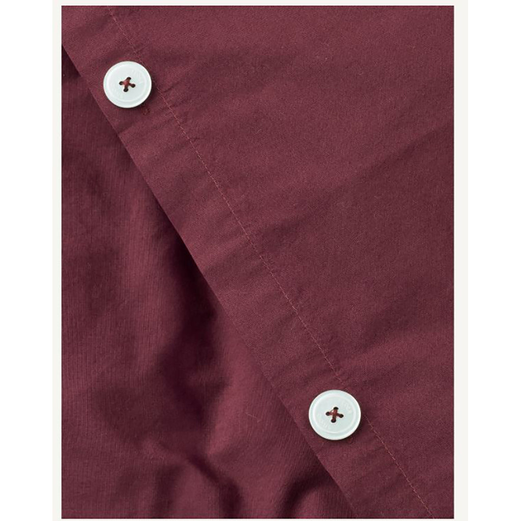 Studio Feder juniorsengetøj, økologisk percale - Burgundy