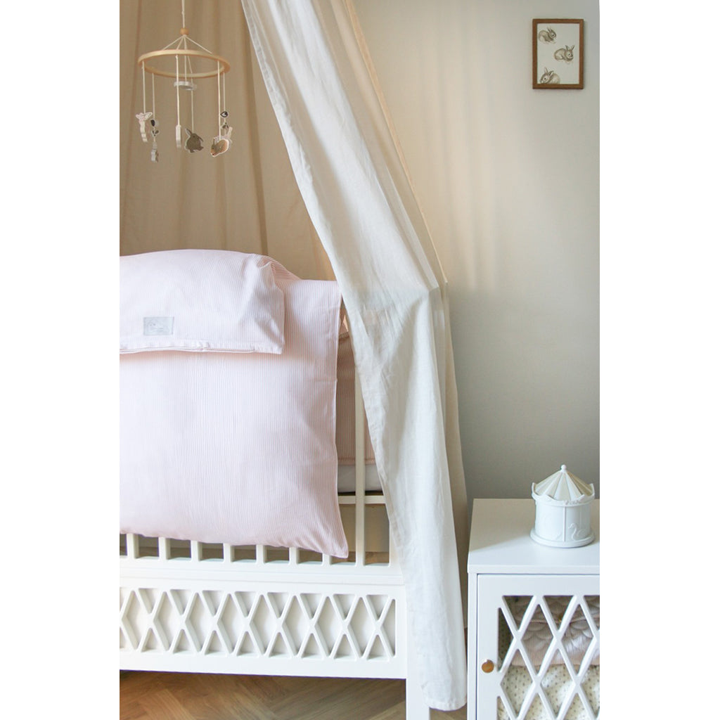 Cam Cam voksen sengetøj, GOTS - Classic Stripes Rose