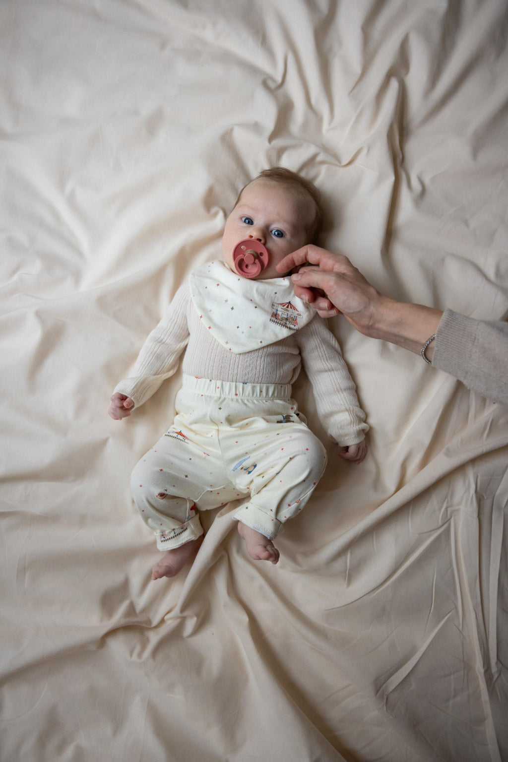 Cam Cam bandana hagesmæk, jersey, 2-Pak - GOTS - Carousel