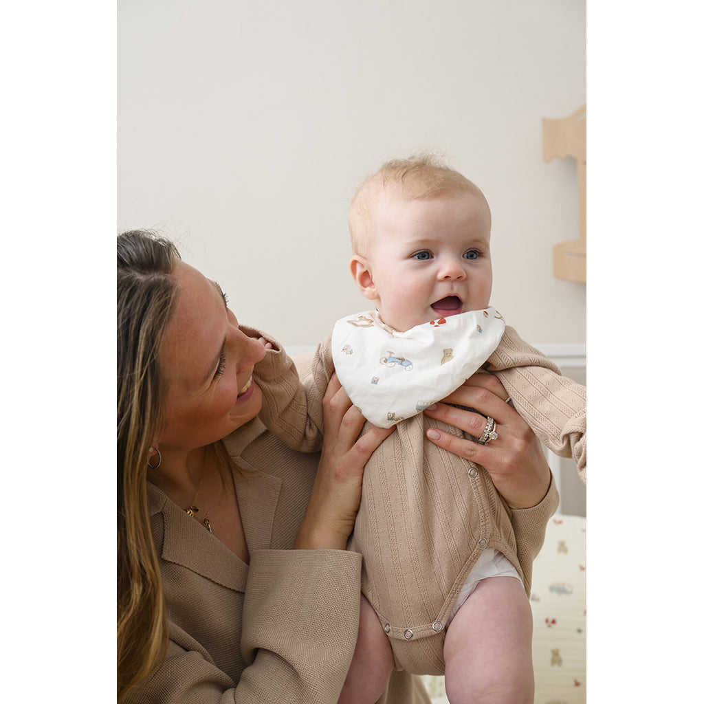 Cam Cam bandana hagesmæk, jersey, 2-Pak, GOTS - Vintage Toys