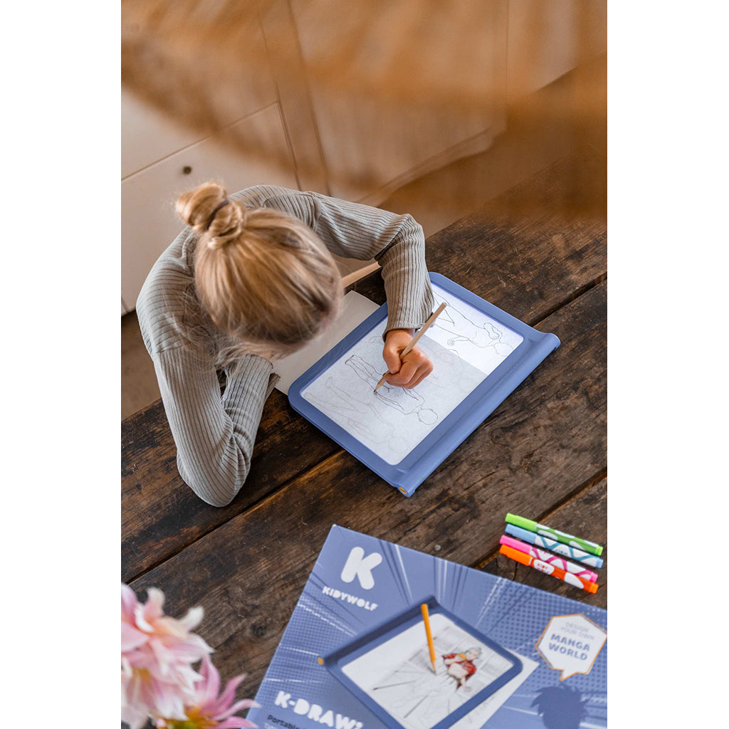 KidyDraw tegnetavle m lys, Manga