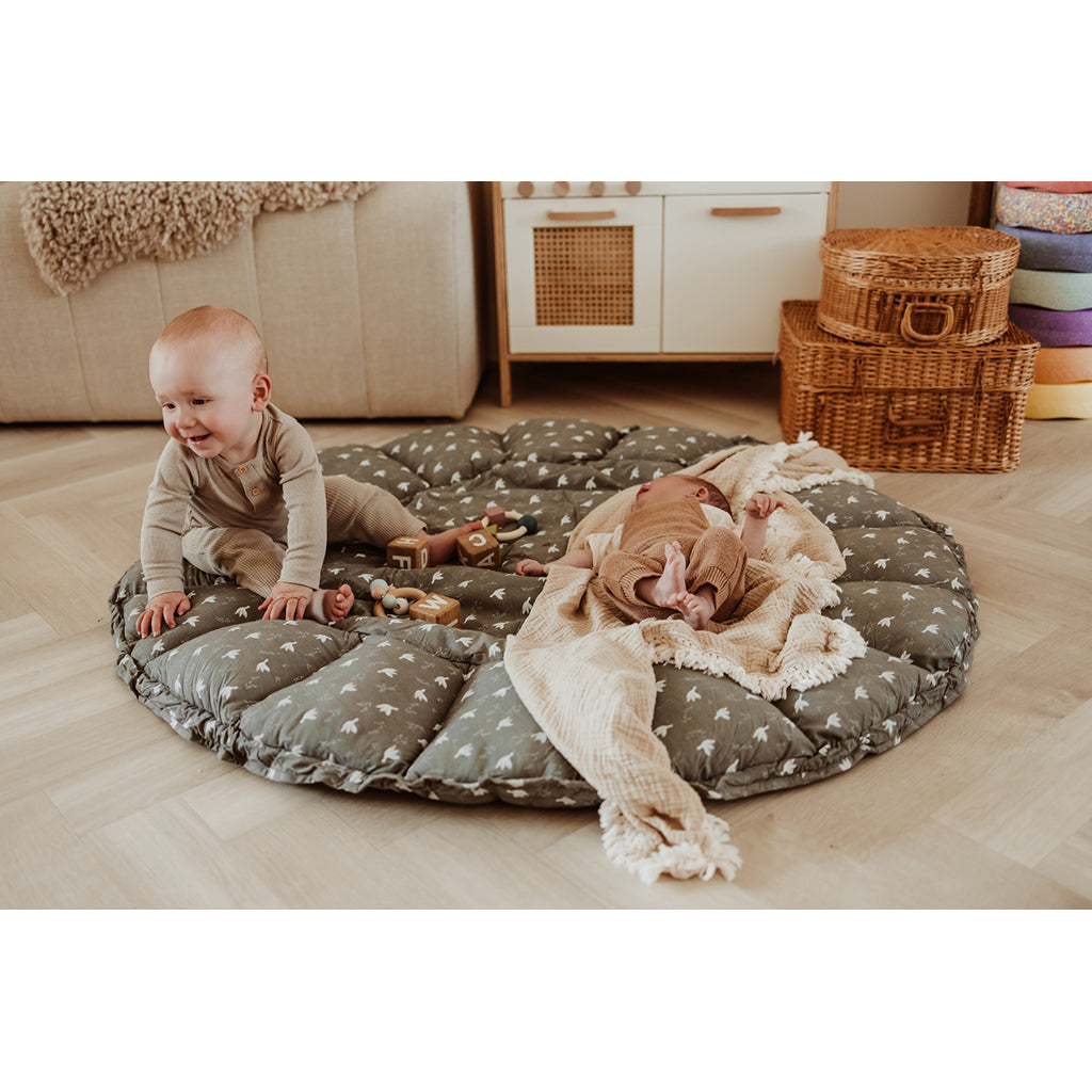 Play&Go Coco birds, Tre-i-én babytæppe, økologisk - Bloom birds