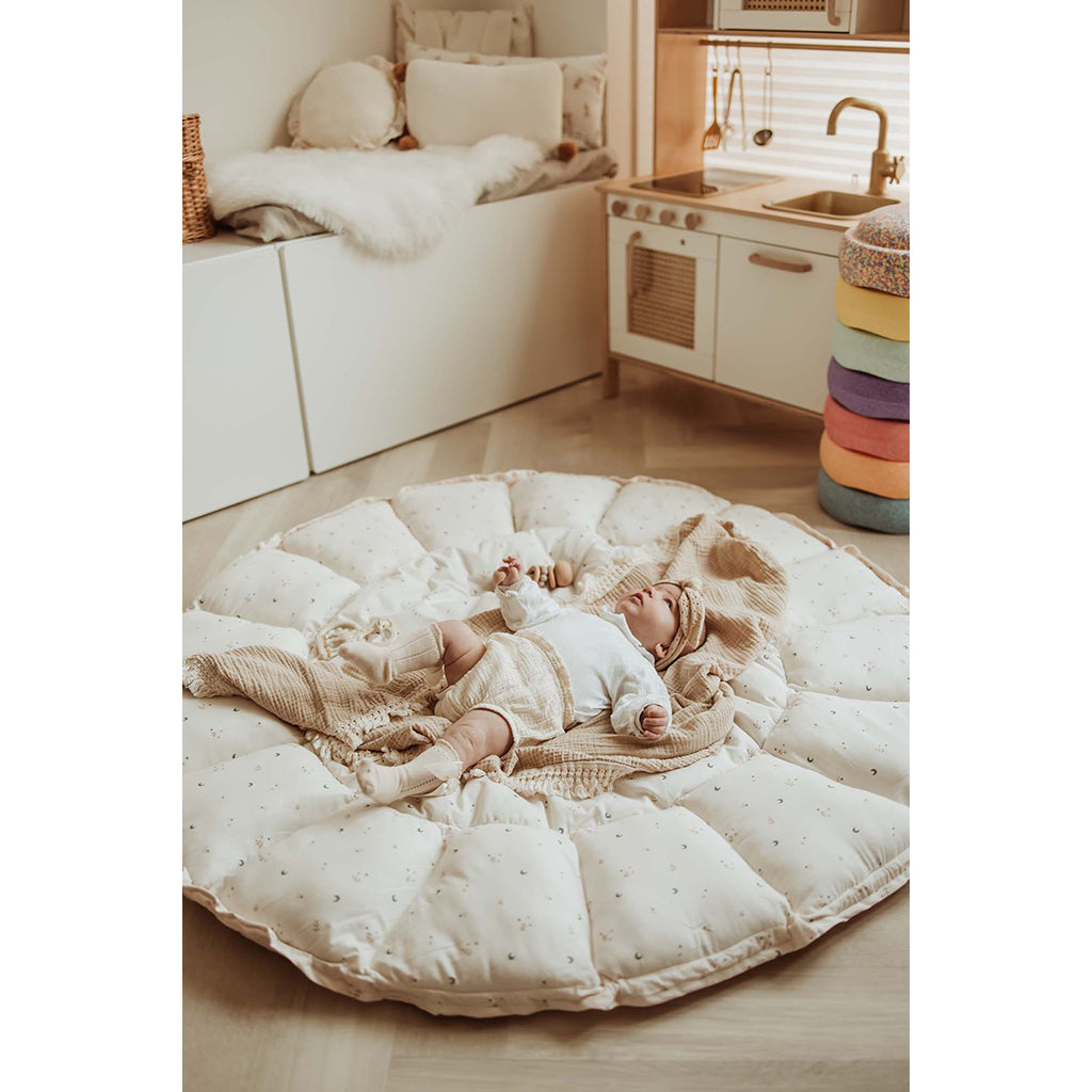 Play&Go Coco moon, Tre-i-ét babytæppe, økologisk - Bloom moon