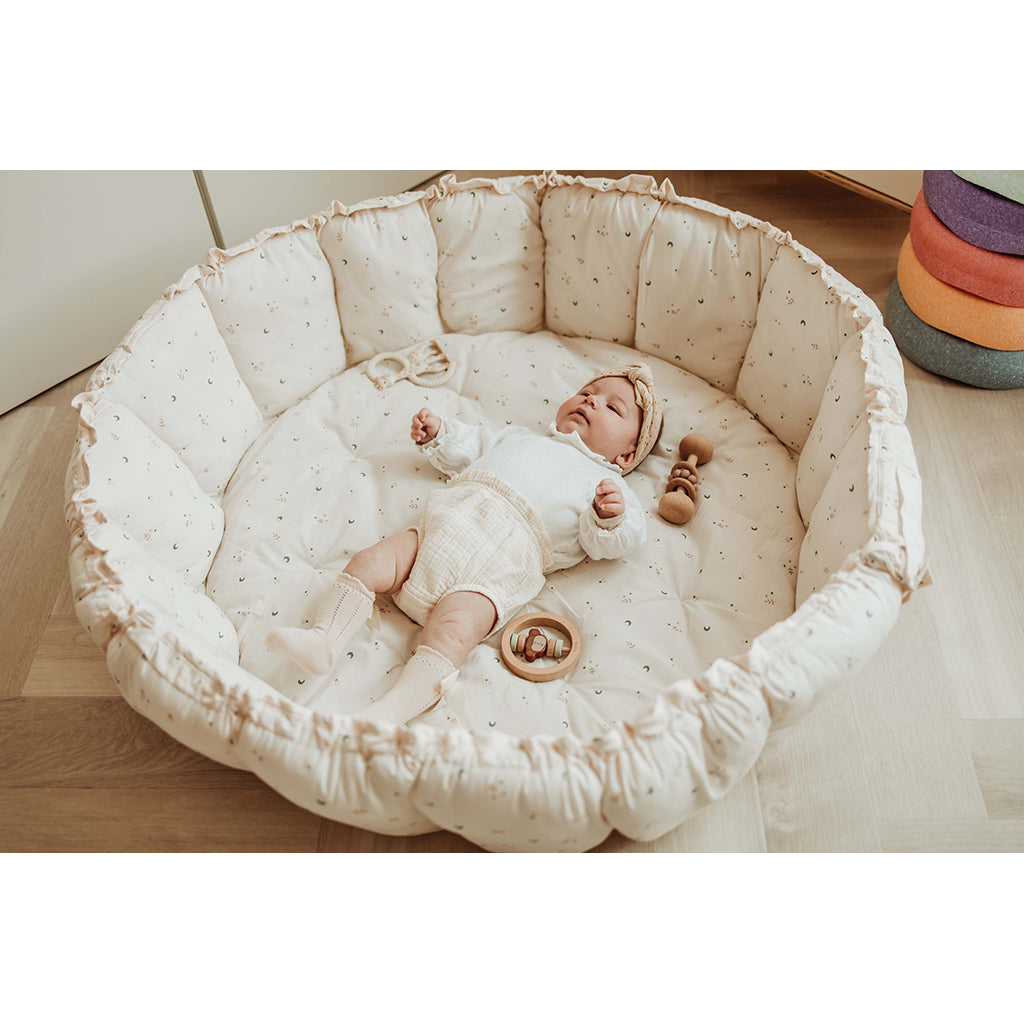 Play&Go Coco moon, Tre-i-ét babytæppe, økologisk - Bloom moon