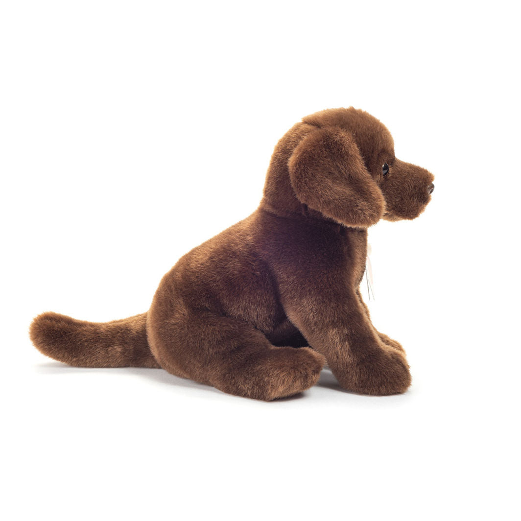 Teddy Hermann bamse, Siddende Labrador, brun - 25 cm