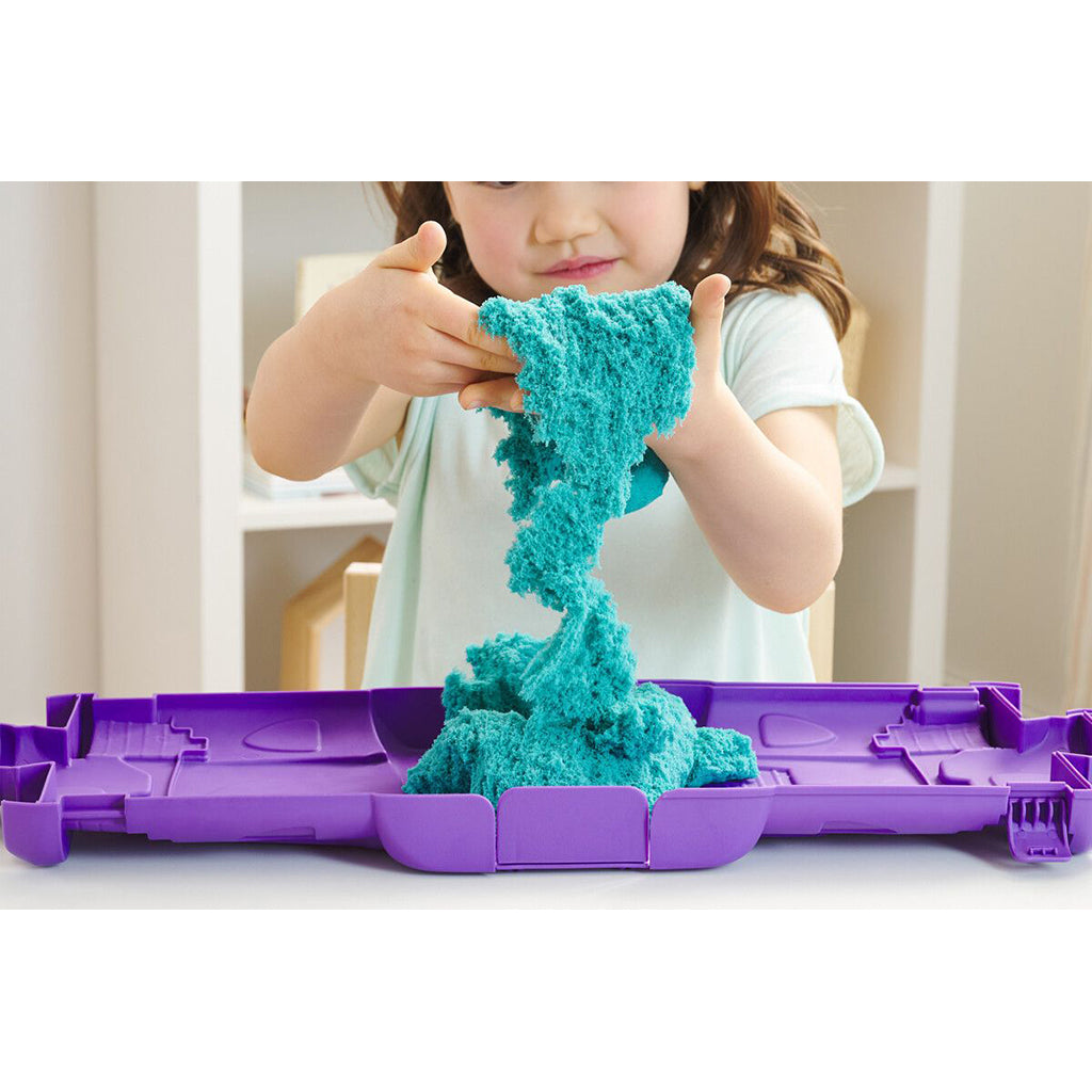Kinetic Sand, Sandslot fold-ud æske - Lime green