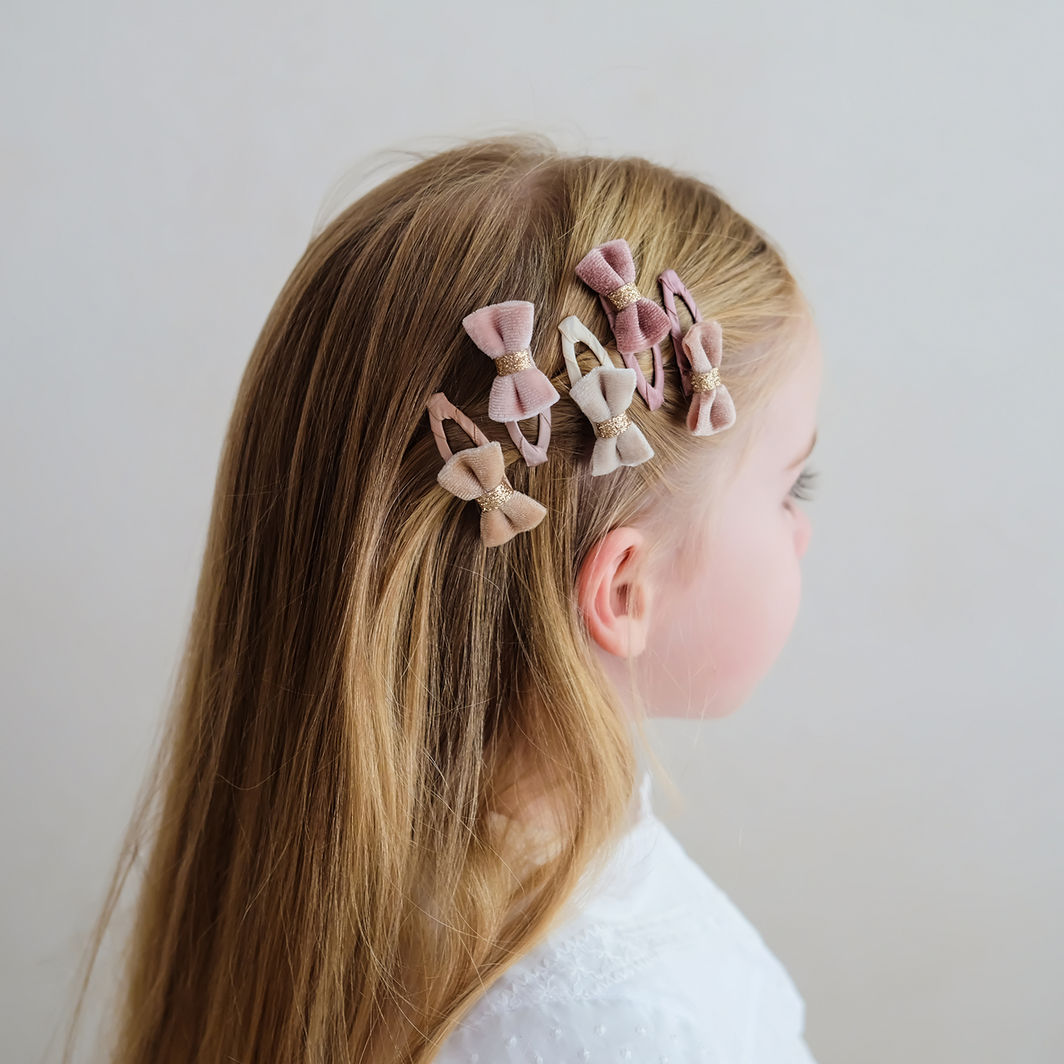 Mimi & Lula 5 Hårspænder - Mini Velvet Tinkerbell