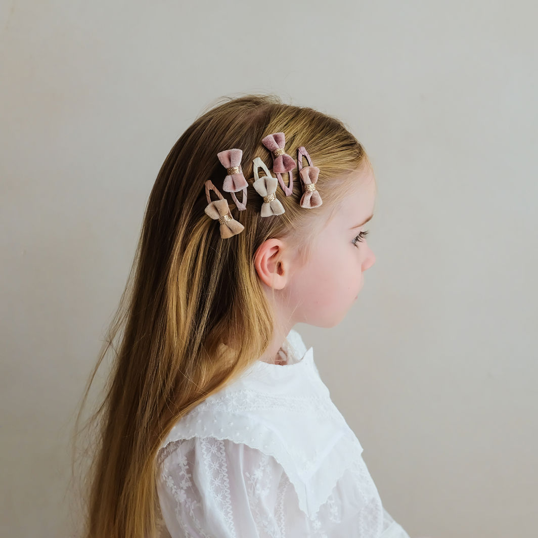 Mimi & Lula 5 Hårspænder - Mini Velvet Tinkerbell