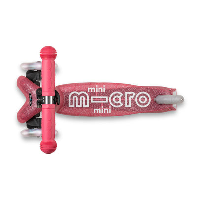 Micro Løbehjul, Mini Deluxe Fairy Glitter LED - Pink