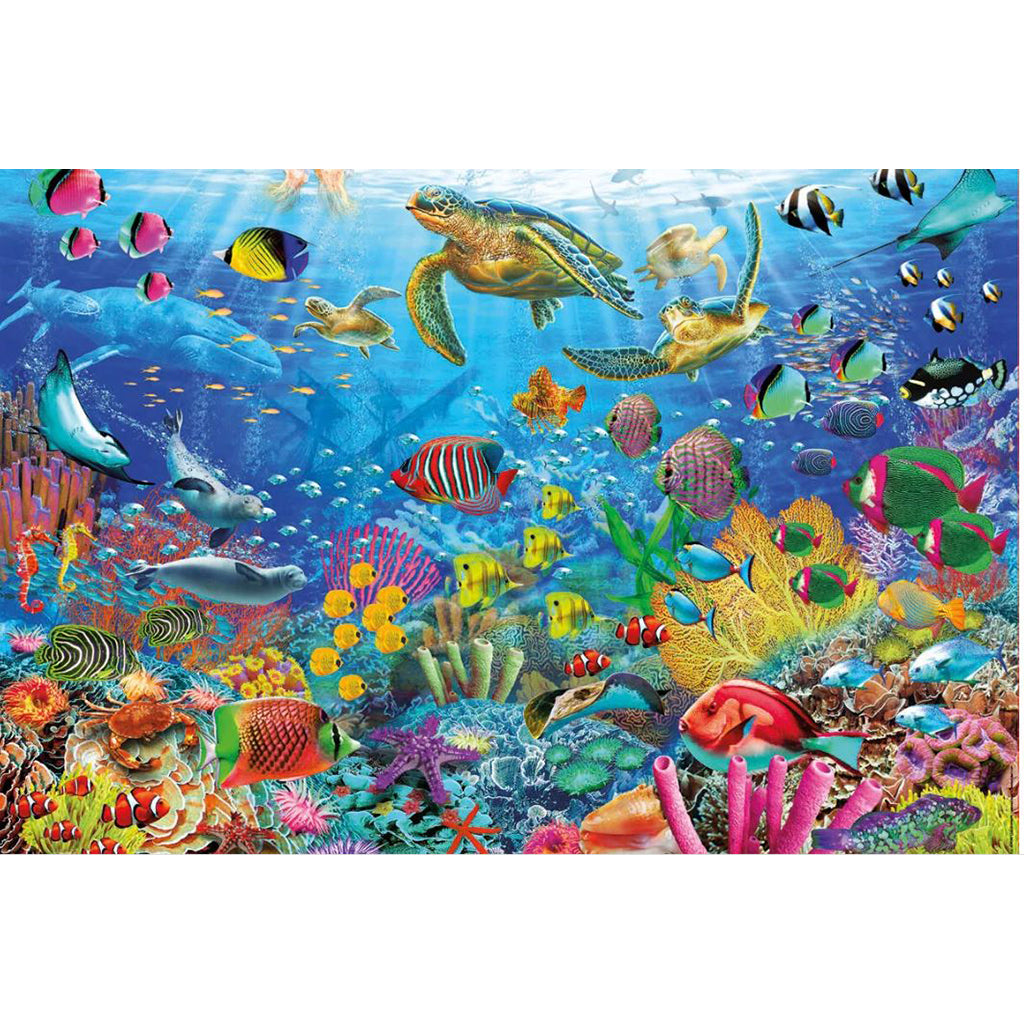 Educa puslespil m. 1000 brikekr - Tropical Fantasy Turtles