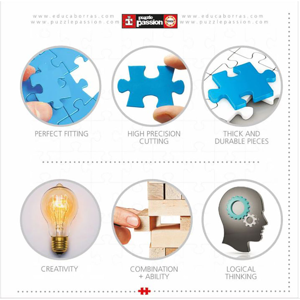 Educa puslespil m. 1000 brikekr - Tropical Fantasy Turtles