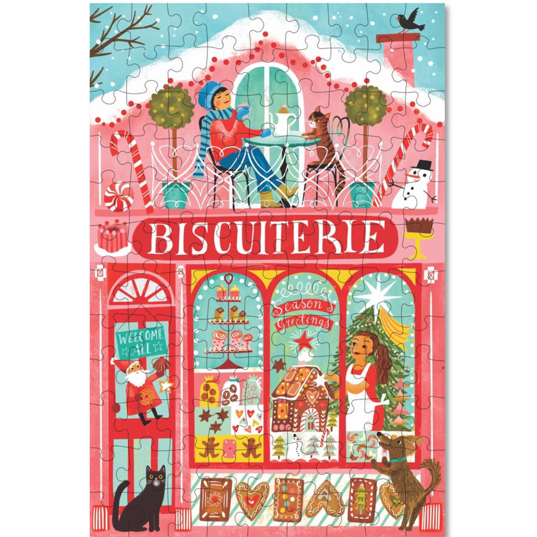 eeBoo Puslespil 100 brk, Christmas Market - Ass. modeller