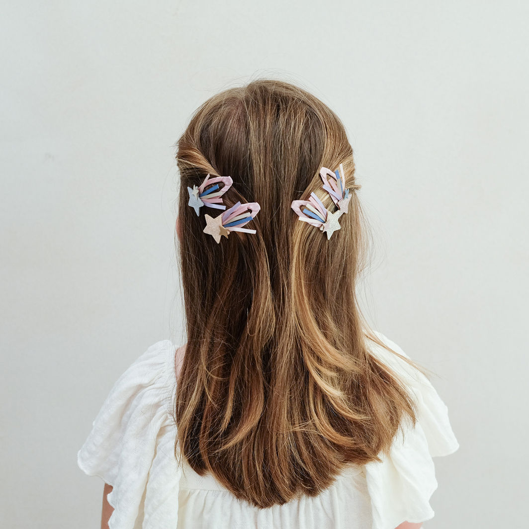 Mimi & Lula Hårpynt, 4 hårspænder - Star Trail Celeste