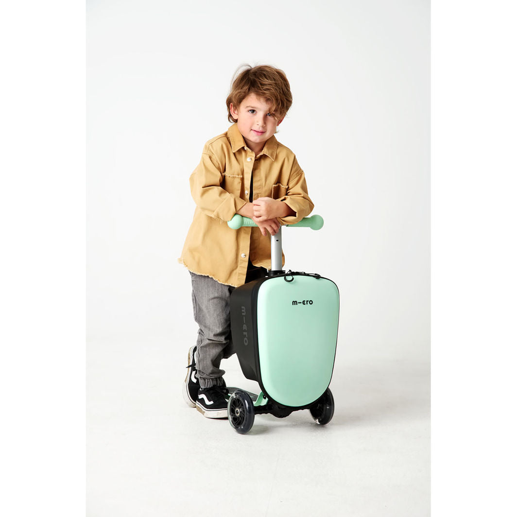 Micro Kuffert m. løbehjul, Junior trolley 13L - Mint